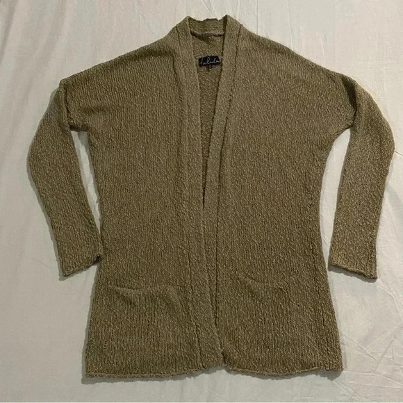 🎈Talula Aritzia open front knitted sweater cardigan in Tan  color. Size XS - Picture 1 of 4